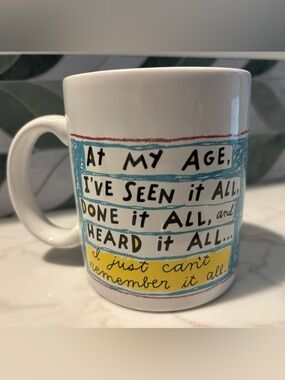 Hallmark Shoebox Humorous Quote Coffee Mug, like new!